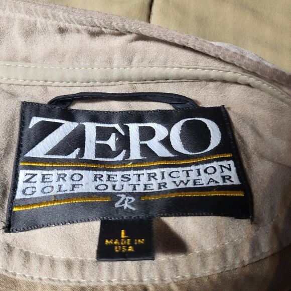 Zero Restriction Golf Outerwear Pullover Men’s Microfiber US Made Snap Windshirt - Picture 8 of 8